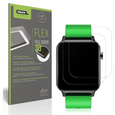 dipos FLEX 2x Pellicola Protettiva opaca per Judneer 1,4 Zoll Smartwatch dipos FLEX 2x Pellicola Protettiva opaca per Judneer 1,4 Zoll Smartwatch