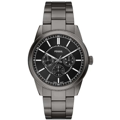 Fossil Pearson Orologio Uomo, Movimento Multifunzione al Quarzo con cinturino in acciaio inossidabile o pelle Fossil Pearson Orologio Uomo, Movimento Multifunzione al Quarzo con cinturino in acciaio inossidabile o pelle