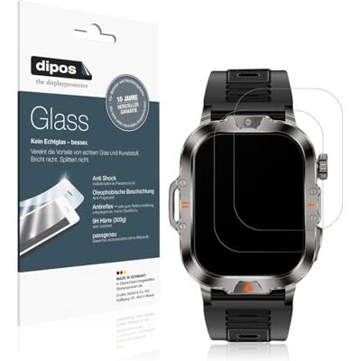 dipos 2x Pellicola Protettiva 9H opaca per VicBou 2.01 Zoll Smartwatch dipos 2x Pellicola Protettiva 9H opaca per VicBou 2.01 Zoll Smartwatch