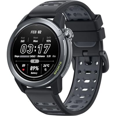 Mibro GS Active 2 Smartwatch Uomo Donna per Corsa, GPS, 5ATM, Grigio Scuro Mibro GS Active 2 Smartwatch Uomo Donna per Corsa, GPS, 5ATM, Grigio Scuro