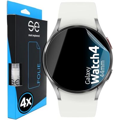 smart engineered 3D Pellicola protettiva per schermo per Samsung Galaxy Watch 4 (44mm) [4 pezzi Transparente, Case-friendly, Non Vetro Temperato ma Pellicola Protettiva TPU smart engineered 3D Pellicola protettiva per schermo per Samsung Galaxy Watch 4 (44mm) [4 pezzi Transparente, Case-friendly, Non Vetro Temperato ma Pellicola Protettiva TPU