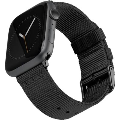 Archer Watch Straps Cinturini in Nylon Premium per Apple Watch (Nero/Nero, 44/45/46/49mm) Archer Watch Straps Cinturini in Nylon Premium per Apple Watch (Nero/Nero, 44/45/46/49mm)