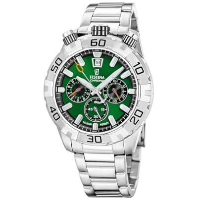 Festina Orologio Uomo Cronografo in Acciaio Inossidabile 316L Festina Orologio Uomo Cronografo in Acciaio Inossidabile 316L