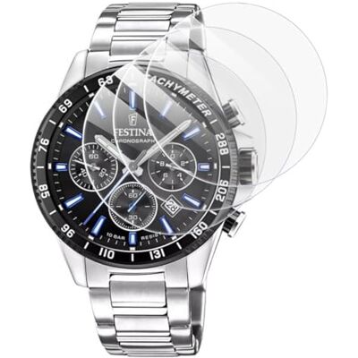 KARYLAX 3 pellicole proteggi schermo in vetro temperato, durezza 9H, protezione anti-graffio compatibile per smartwatch Festina QUARTZ F20511 KARYLAX 3 pellicole proteggi schermo in vetro temperato, durezza 9H, protezione anti-graffio compatibile per smartwatch Festina QUARTZ F20511