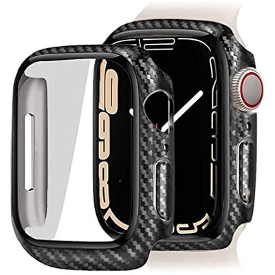 OcioDual Custodia protettiva compatibile con Apple Watch Series 8/7 (45 mm) I Protezione completa ultra sottile, resistente ai graffi e alle cadute Fibra di carbonio OcioDual Custodia protettiva compatibile con Apple Watch Series 8/7 (45 mm) I Protezione completa ultra sottile, resistente ai graffi e alle cadute Fibra di carbonio