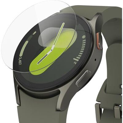 Ringke Glass per Pellicola Samsung Galaxy Watch 7 40mm R4 4 pezzi, vetro temperato, trasparente, facile installazione Ringke Glass per Pellicola Samsung Galaxy Watch 7 40mm R4 4 pezzi, vetro temperato, trasparente, facile installazione
