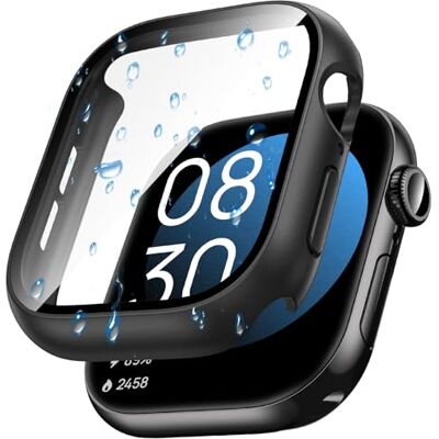 Goton Custodia impermeabile compatibile con Apple Watch Series 11/10 Pellicola protettiva 46 mm, paraurti rigido con vetro temperato per iWatch 11 Cover 46 mm Goton Custodia impermeabile compatibile con Apple Watch Series 11/10 Pellicola protettiva 46 mm, paraurti rigido con vetro temperato per iWatch 11 Cover 46 mm