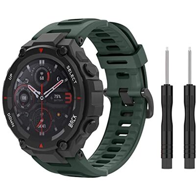 MoKo Cinturino Sportivo Compatibile con Amazfit T-Rex/T-Rex Pro,Verde Oliva MoKo Cinturino Sportivo Compatibile con Amazfit T-Rex/T-Rex Pro,Verde Oliva