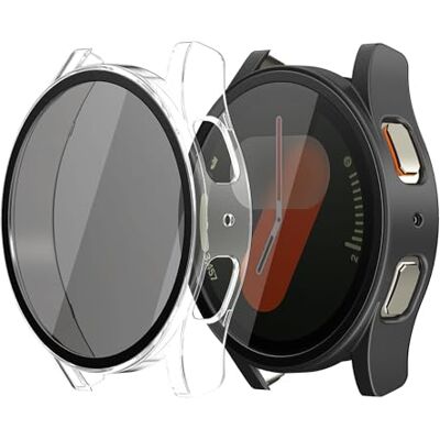 kwmobile 2x Cover Smartwatch Compatibile con Samsung Galaxy Watch 7 40mm Cover Protezione Privacy in Vetro per Orologio Fitness trasparente/nero kwmobile 2x Cover Smartwatch Compatibile con Samsung Galaxy Watch 7 40mm Cover Protezione Privacy in Vetro per Orologio Fitness trasparente/nero