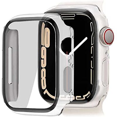 OcioDual Custodia protettiva compatibile con Apple Watch Series 8/7 (45 mm) I Protezione completa ultra sottile, resistente a graffi e cadute Trasparente OcioDual Custodia protettiva compatibile con Apple Watch Series 8/7 (45 mm) I Protezione completa ultra sottile, resistente a graffi e cadute Trasparente