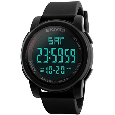 SKMEI Farsler Orologio sportivo da uomo, multifunzione, a doppio fuso orario, impermeabile fino a 50 m, quadrante grande, allarme, cronometro, orologio elettronico luminoso per sport all'aria aperta, SKMEI Farsler Orologio sportivo da uomo, multifunzione, a doppio fuso orario, impermeabile fino a 50 m, quadrante grande, allarme, cronometro, orologio elettronico luminoso per sport all'aria aperta,