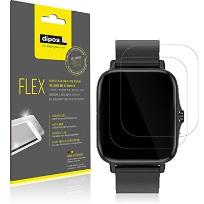 dipos FLEX 2x Pellicola Protettiva per Kaseemi 1,7 Zoll Smartwatch dipos FLEX 2x Pellicola Protettiva per Kaseemi 1,7 Zoll Smartwatch