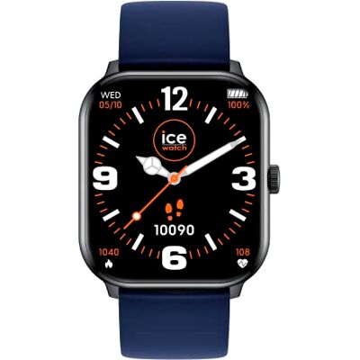 ICE smart Black navy Smartwatch nero Unisex con Cinturino in silicone (1,85") ICE smart Black navy Smartwatch nero Unisex con Cinturino in silicone (1,85")