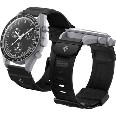 Spigen Rugged Band Cinturino Compatibile con Samsung Galaxy Watch 7 44/40mm, FE 40mm, 6/5/4 44/40mm, Classic 6 47/43mm, 5 Pro 45mm, 4 Classic 46/42mm, 3 41mm, Active 1&2 Band Nero Spigen Rugged Band Cinturino Compatibile con Samsung Galaxy Watch 7 44/40mm, FE 40mm, 6/5/4 44/40mm, Classic 6 47/43mm, 5 Pro 45mm, 4 Classic 46/42mm, 3 41mm, Active 1&2 Band Nero