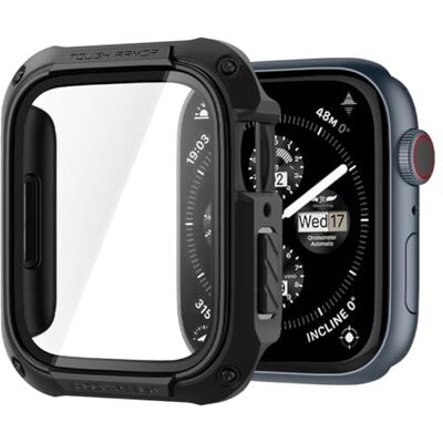 Spigen Cover Tough Armor Compatibile con Apple Watch Series per 9/8/7 (45mm) Nero Spigen Cover Tough Armor Compatibile con Apple Watch Series per 9/8/7 (45mm) Nero