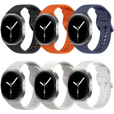 TiMOVO Cinturino Sportivo 6 Pack per Galaxy Watch 9/8 40mm 44mm/Classic 46mm TiMOVO Cinturino Sportivo 6 Pack per Galaxy Watch 9/8 40mm 44mm/Classic 46mm