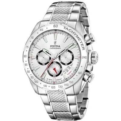 Festina Orologio Uomo in Acciaio Inossidabile 316l Argentato F20668/1 Festina Orologio Uomo in Acciaio Inossidabile 316l Argentato F20668/1