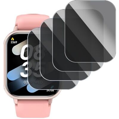 KARYLAX Protezione schermo anti-spia, in vetro flessibile, anti-graffio, protezione privacy per Yoever Smart Watch da 1,8 pollici (confezione da 4) KARYLAX Protezione schermo anti-spia, in vetro flessibile, anti-graffio, protezione privacy per Yoever Smart Watch da 1,8 pollici (confezione da 4)