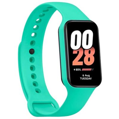 OcioDual Cinturino di Compatibile con Xiaomi Smart Band 8 Active/Redmi Smart Band 2, colore Turchese, cinturino di ricambio in Silicone Gomma morbida e flessibile per lo sport traspirante OcioDual Cinturino di Compatibile con Xiaomi Smart Band 8 Active/Redmi Smart Band 2, colore Turchese, cinturino di ricambio in Silicone Gomma morbida e flessibile per lo sport traspirante