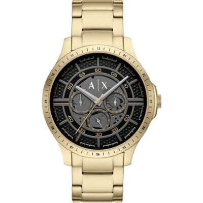 Armani Orologio da uomo, Movimento al quarzo multifunzione e cassa da 46 mm con cinturino in acciaio inossidabile Armani Orologio da uomo, Movimento al quarzo multifunzione e cassa da 46 mm con cinturino in acciaio inossidabile