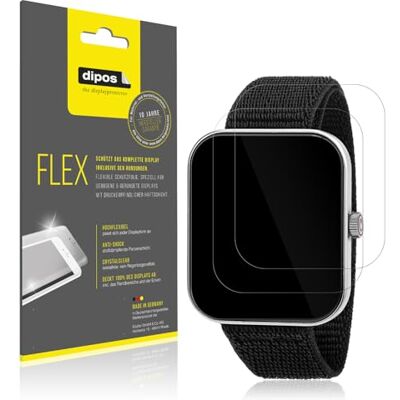 dipos FLEX 2x Pellicola Protettiva trasparente per Sector Smartwatch S07 dipos FLEX 2x Pellicola Protettiva trasparente per Sector Smartwatch S07
