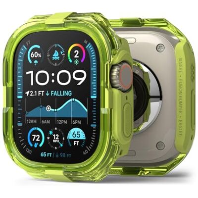 Ringke Fusion Bumper per Cover Apple Watch Ultra 3/2 / 1 Neon Green Ringke Fusion Bumper per Cover Apple Watch Ultra 3/2 / 1 Neon Green
