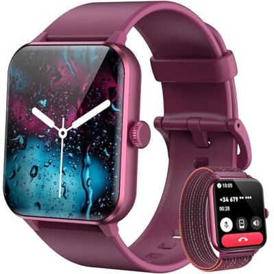 Blackview Smartwatch Uomo Donna, Effettua e Rispondi alle Chiamate,1,85'' Orologio Intelligente Fitness,Cardiofrequenzimetro, Monitoraggio del Sonno, Calcolatori per Android iOS Blackview Smartwatch Uomo Donna, Effettua e Rispondi alle Chiamate,1,85'' Orologio Intelligente Fitness,Cardiofrequenzimetro, Monitoraggio del Sonno, Calcolatori per Android iOS