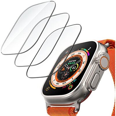 JETech Pellicola Protettiva per Apple Watch Ultra 3/2/1 49mm, 3 Pezzi JETech Pellicola Protettiva per Apple Watch Ultra 3/2/1 49mm, 3 Pezzi