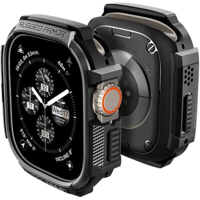 Spigen Cover Rugged Armor Compatibile con Apple Watch Ultra 3 49mm (2025) e Apple Watch Ultra 2/1 Nero Spigen Cover Rugged Armor Compatibile con Apple Watch Ultra 3 49mm (2025) e Apple Watch Ultra 2/1 Nero