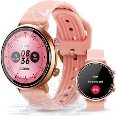 OBA OUKITEL Orologio Fitness Donna, Display 1,32", Monitoraggio Cardio, Impermeabile 5 ATM, Tracciamento Attività, Rosa OBA OUKITEL Orologio Fitness Donna, Display 1,32", Monitoraggio Cardio, Impermeabile 5 ATM, Tracciamento Attività, Rosa