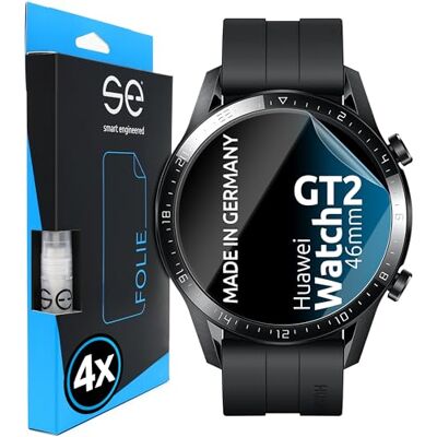 smart engineered 3D Pellicola protettiva per schermo per Huawei Watch GT 2 [4 pezzi Transparente, Case-friendly, Non Vetro Temperato ma Pellicola Protettiva TPU smart engineered 3D Pellicola protettiva per schermo per Huawei Watch GT 2 [4 pezzi Transparente, Case-friendly, Non Vetro Temperato ma Pellicola Protettiva TPU