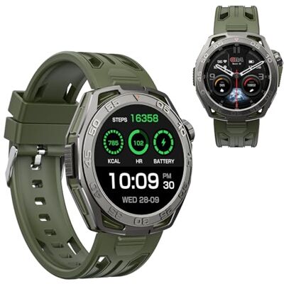 OBA Smartwatch Smart Watch OMOLED Tracker, Chiamate,Bluetooth,100+ modalità Sport Salute Fitness Tracker, Cronometro per Android iOS Watch S2 UNICO CON CHIP SF (verde) OBA Smartwatch Smart Watch OMOLED Tracker, Chiamate,Bluetooth,100+ modalità Sport Salute Fitness Tracker, Cronometro per Android iOS Watch S2 UNICO CON CHIP SF (verde)
