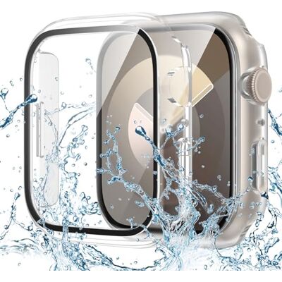 Goton Custodia protettiva impermeabile compatibile con Apple Watch Series 6/5/4/SE 40 mm, paraurti rigido con vetro temperato per iWatch Cover 40 mm Goton Custodia protettiva impermeabile compatibile con Apple Watch Series 6/5/4/SE 40 mm, paraurti rigido con vetro temperato per iWatch Cover 40 mm