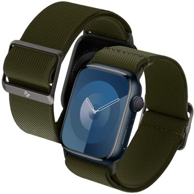 Spigen Cinturino Lite Fit in Tessuto Compatibile con Apple Watch Ultra 3/2/1 49mm, Series 11/10 46mm, Series 9/8/7-4/SE 45mm, 44mm Khaki Spigen Cinturino Lite Fit in Tessuto Compatibile con Apple Watch Ultra 3/2/1 49mm, Series 11/10 46mm, Series 9/8/7-4/SE 45mm, 44mm Khaki