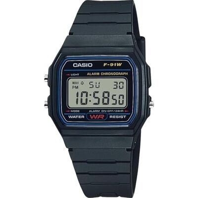 Casio Orologio da polso, cinturino in resina colore nero Casio Orologio da polso, cinturino in resina colore nero