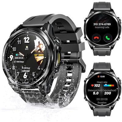 DOOGEE ANYWISE W1 LITE Smart Watches for Men, 1.43''AMOLED Mens Smart Watch for Android/iOS, 5ATM Waterproof Fitness, 170+ Sports Modes, Answer/Make Calls/12 Days Battery/Heart Rate/Sleep Monitor DOOGEE ANYWISE W1 LITE Smart Watches for Men, 1.43''AMOLED Mens Smart Watch for Android/iOS, 5ATM Waterproof Fitness, 170+ Sports Modes, Answer/Make Calls/12 Days Battery/Heart Rate/Sleep Monitor
