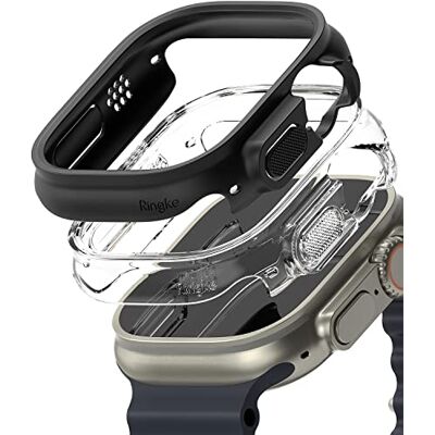 Ringke Slim per Cover Apple Watch Ultra 3/2 / 1 Clear & Matte Black Ringke Slim per Cover Apple Watch Ultra 3/2 / 1 Clear & Matte Black