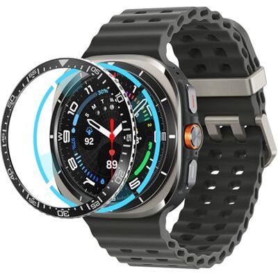 Spigen Bezel Tune compatibile con Samsung Galaxy Watch Ultra 47mm Bezel Ring Protezione Bezel Ring Cover adesiva (2025/2024) Nero Spigen Bezel Tune compatibile con Samsung Galaxy Watch Ultra 47mm Bezel Ring Protezione Bezel Ring Cover adesiva (2025/2024) Nero