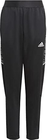 Adidas Condivo 21 PRIMEBLUE, Pantaloni da Allenamento Unisex-Bambini, Nero Bianco, 12 Anni