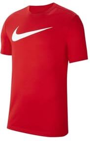 Nike -657 Y NK DF PARK20 SS Tee HBR T-Shirt Unisex Ragazzi University Red/White Taglia M