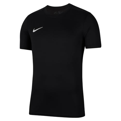 Nike Y Nk Dry Park VII JSY SS, T-Shirt Unisex Bambini, Nero/Bianco, M (137 147 cm)