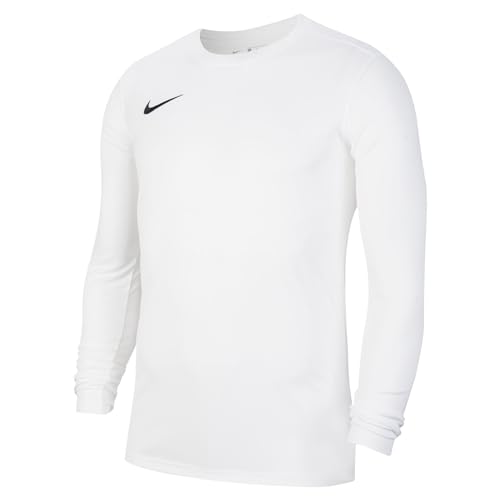 Nike Y Nk Dry Park VII JSY LS T-Shirt A Manica Lunga, Unisex Bambini, White/Black, XL