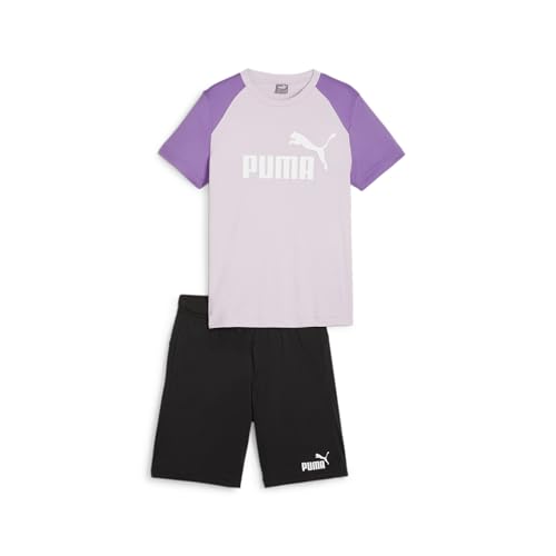 Puma Set Corto in Poliestere B, Tuta Jog Bambini e Ragazzi, Nebbia D'uva, 176