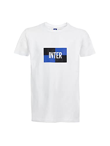 Inter New Logo T-Shirt White, Taglia Unica-S
