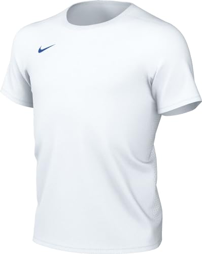 Nike Y Nk DF Park VII JSY SS in Jersey, Bianco/Royal Blu, 8-10 Anni Unisex-Bambini e Ragazzi