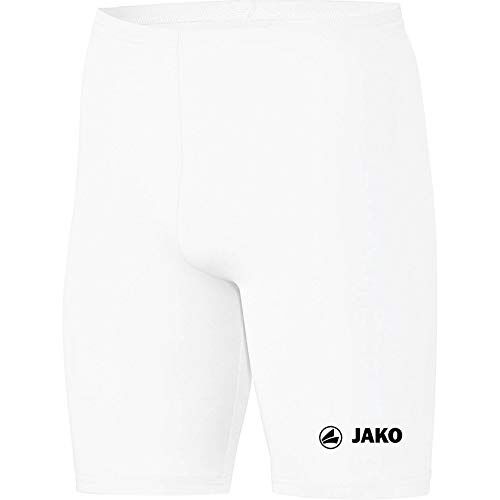 JAKO Basic 2.0 152 Pantaloni Aderenti da Bambino, Colore: Bianco
