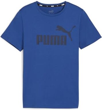 Puma Ess Logo Tee B, Glassa al Cobalto, 128 Bambini e Ragazzi