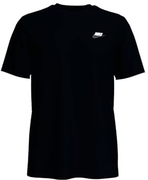 Nike M Nsw Club Tee Maglietta, Black White Dark Grey, XS Uomo