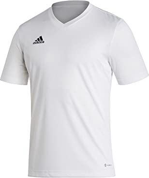 Adidas Entrada 22 Short Sleeve Jersey, T-shirt Uomo, White, XL