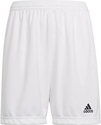 Adidas Entrada 22 Shorts, Pantaloncini Sportivi Unisex Bambini e ragazzi, Bianco, 128